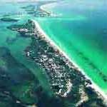 Sky view of Little Gasparilla Island